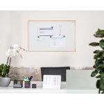 Aveli XRT-00160 magnetická tabule dřevěný rám 90 x 60 cm – Zboží Dáma