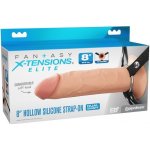 Pipedream Fantasy X Tensions Elite 8" Silicone Hollow Strap on Dual Density Skin – Zboží Dáma