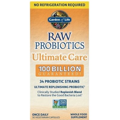 Garden of Life Raw Probiotics 100 Miliard CFU, 34 Kmenů & Enzymů 30 – Hledejceny.cz