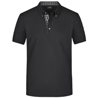 James & Nicholson Elegantní pánská polokošile JN964 černá bílá – Hledejceny.cz