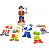 Magnetky pro děti Bigjigs Toys magnetické oblékací puzzle mystické postavy