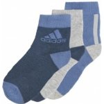 adidas Dětské ponožky Ankle 3 páry GN7396 modrá
