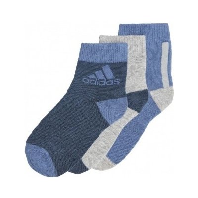 adidas Dětské ponožky Ankle 3 páry GN7396 modrá – Zboží Mobilmania