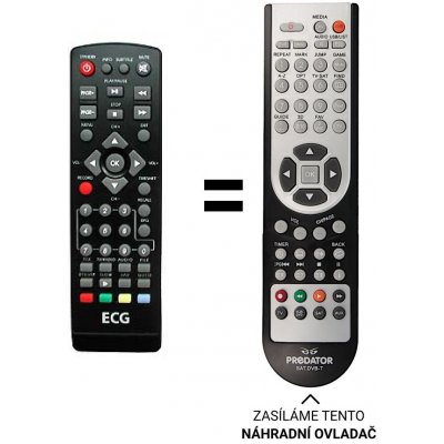 Dálkový ovladač Predátor ECG DVB-T750PVR, DVT1050 TWPVR – Hledejceny.cz