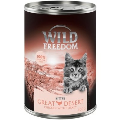 Wild Freedom Kitten Great Desert krocan a kuřecí 6 x 0,4 kg