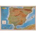 Excart Maps Španělsko a Portugalsko - plastická mapa 127 x 90cm Varianta: bez rámu, Provedení: plastická mapa – Zboží Mobilmania