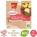 Babybio kapsička Jablko a malina 4 x 90 g – Zboží Mobilmania