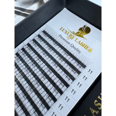 Luxury Lashes Kniha Narrow 3D Zakřivení umělých řas: D, Délka umělých řas: Mix délek 8-13 mm, Tloušťka řas: 007 – Zboží Mobilmania