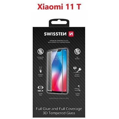 SWISSTEN Ultra Durable 3D FULL GLUE Glass pro XIAOMI 11 T černá 64701896 – Zboží Živě