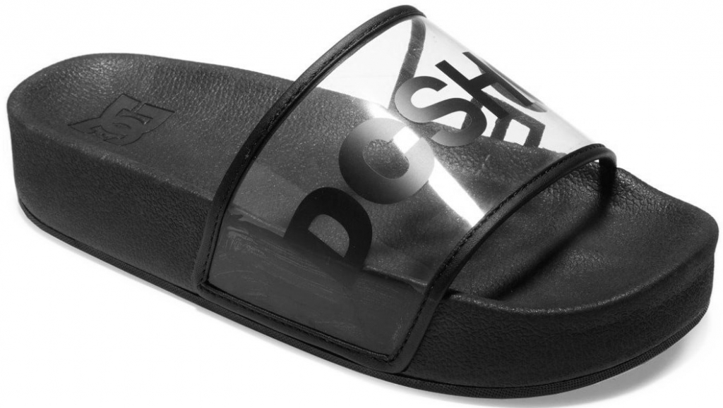 Dc Slide Platform dámské pantofle na léto black/black