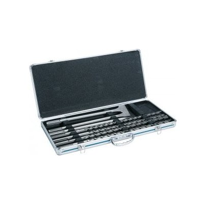 MAKITA sada sekáčů a vrtáků SDS-Max v Al kufru: vrtáky 18, 20, 22, 25x540 mm, špičák + 2x plochý sekáč 25 mm D-42494 – Hledejceny.cz