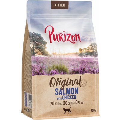 Purizon bezobilné Kitten losos s kuřecím 2 x 0,4 kg – Zboží Mobilmania