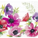 Ubrousek 33x33cm Máky akvarel – Zboží Dáma