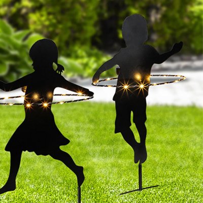 Haushalt international LED Solární zápich Chlapec s Hula hoop 676906 – Hledejceny.cz