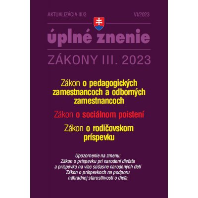 Aktualizácia III/3 - Sociálne poistenie - Poradca s.r.o. – Zbozi.Blesk.cz