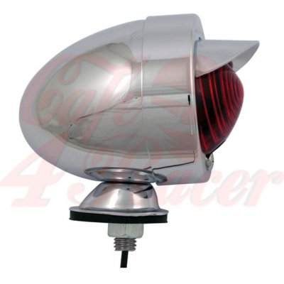 Obrysové světlo. Chrom. Červená čočka. SF. Uchycení na čep. Stínítko | Zboží Auto