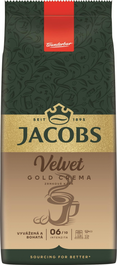 Jacobs Velvet Gold Crema káva 1 kg