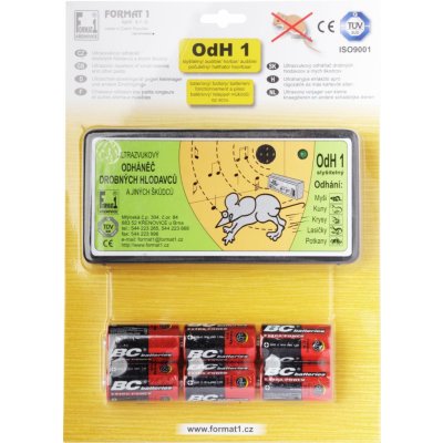 Format 1 Ultrazvukový odpuzovač hlodavců OdH1S slyšitelný 76BATER – Zboží Mobilmania