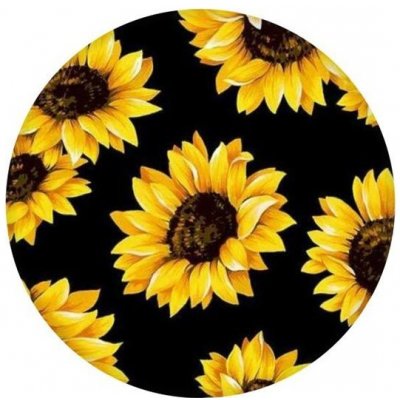 TopQ PopSocket Black Sunflowers – Zbozi.Blesk.cz