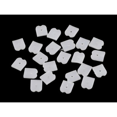 Silikonové koncovky na ploché, kovové a plastové kostice šíře 6; 8; 12 mm - (12 mm) transparent (50 ks) – Hledejceny.cz