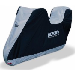 Oxford Aquatex s prostorem na kufr černá/stříbrná XL