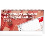 NOTIQUE Stolní Plánovací řádkový 25 x 12,5 cm 2025 – Zboží Mobilmania