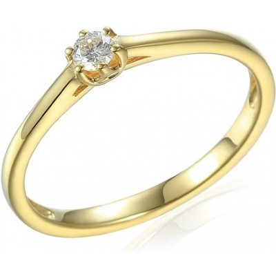 Gems Zásnubní prsten Ariela s diamantem žluté zlato 3810880 0 99 – Zboží Mobilmania