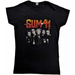 Sum 41 Ladies T-shirt Order In Decline Tour 2020 Band Photo back