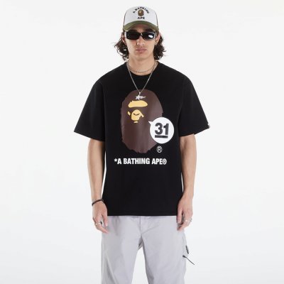 A BATHING APE 31St Anniv. Ape Head Tee Black