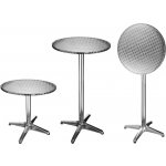 HI 423949 Skládací bistro bar/stůl hliník kulatý 60 x 60 x (58–115) cm – Hledejceny.cz
