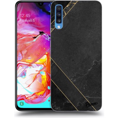 Pouzdro Picasee silikonové Samsung Galaxy A70 A705F - Black tile čiré – Zbozi.Blesk.cz