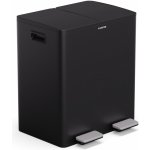 Klarstein EcoVista, odpadkový koš s kompostérem, 40 l + 3 l/koš + kompostér, Soft-Close KG28-40L-sch – Zboží Mobilmania