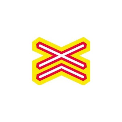 Doravní značka A32d - Výstražný kříž pro železniční přejezd vícekolejný – Zboží Mobilmania
