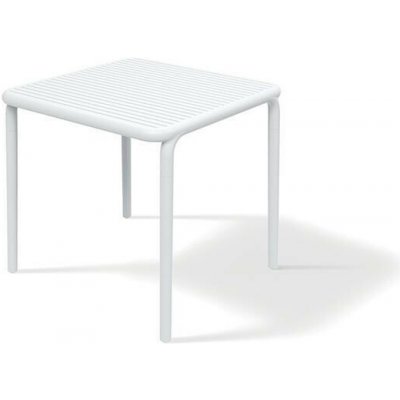 FERNE Stůl zahradní BRENE 795x795x755mm - bílá – Hledejceny.cz