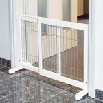 Trixie Dveřní zábrana branka bílá 4 díly 60-160 x 75 cm – Zboží Dáma