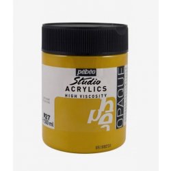 Pébéo Studio Acrylics Akrylová barva 27 Yellow Ochre 500 ml