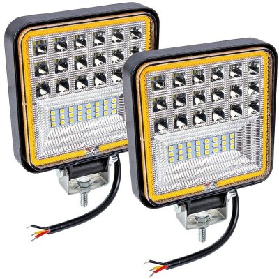 Led Halogenová Pracovní Světlo 12v 24v 126w 2ks.