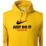 mikina s potiskem JUST DO IT TOMORROW žlutá Canvas – Zboží Dáma