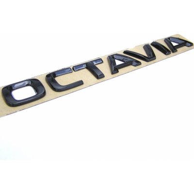 Škoda Auto Zadní nápis Octavia - originál v BLACK stylu MONTE CARLO 5E0853687-F9R – Zboží Mobilmania