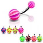 Šperky4U piercing do pupíku banánek BA01010-PY – Sleviste.cz