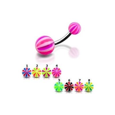 Šperky4U piercing do pupíku banánek BA01010-PY – Sleviste.cz