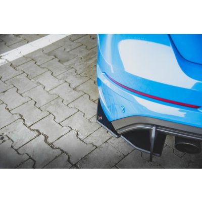 Maxton Design "Racing durability" boční difuzory pod zadní nárazník pro Ford Focus RS Mk3, plast ABS bez povrchové úpravy, s červenou linkou – Zbozi.Blesk.cz