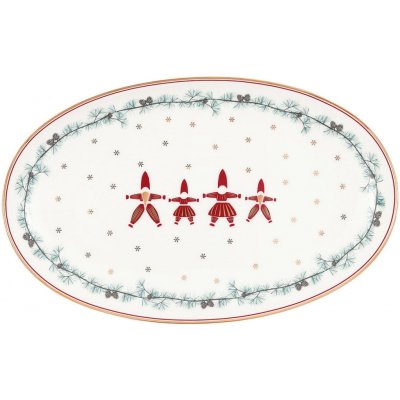 GREEN GATE Servírovací talíř Juana White 24 cm, bílá barva, porcelán – Sleviste.cz