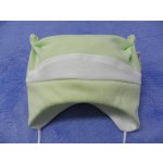 ESITO Kojenecká čepice s růžky srdce bílá zelená – Zboží Mobilmania