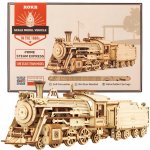 Robotime 3D dřevěné puzzle Parní lokomotiva Prime Steam Express 1:80 308 ks – Hledejceny.cz