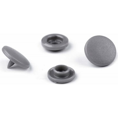 Plastové patentky / stiskací knoflíky vel. 20" - (B13) stříbrná (50 sada) – Zboží Mobilmania