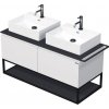 Koupelnový nábytek Intedoor TA OALU 120D 2Z KDP A0016 Skříňka spodní 120 cm s 2 keramickými umyvadly, 2 zásuvky TA OALU 120D 2Z KDP A0016
