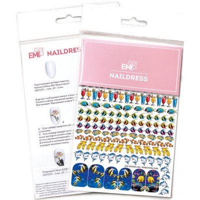 E.Mi Vodolepka Naildress Slider Design 9 Fish – Zboží Mobilmania