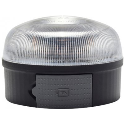 LED maják oranžový/bílý - bateriový, magnetický | Zboží Auto