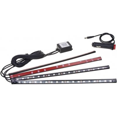 CarClever RGB LED osvětlení vnitřní | vnější , 4x LED pásky, dálkové ovládání | Zboží Auto
